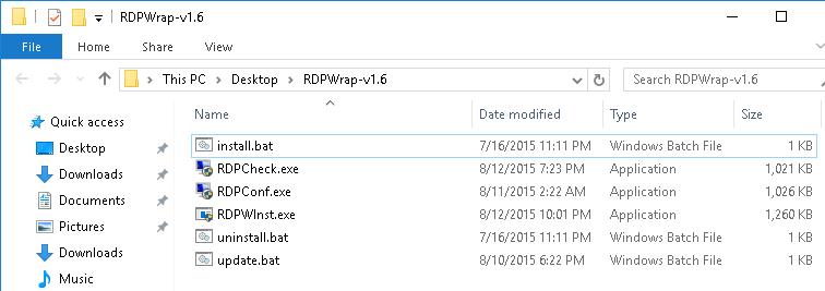 Install bat. Rdpwrap. RDPWINST что это. Что за папка RDP wrapper. Rdpwrap настройка.